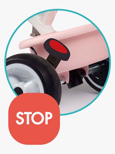 Smoby Trehjuling Baby Balade Plus, Rosa