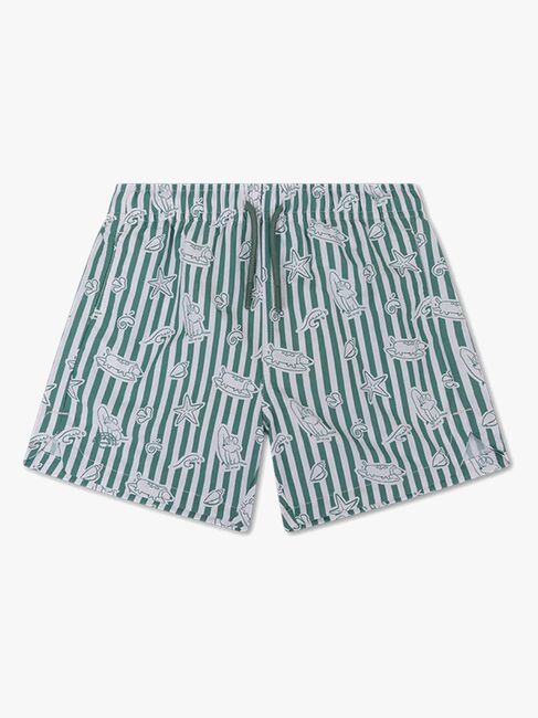 Swim Essentials Badshorts, Surf Dogs Green