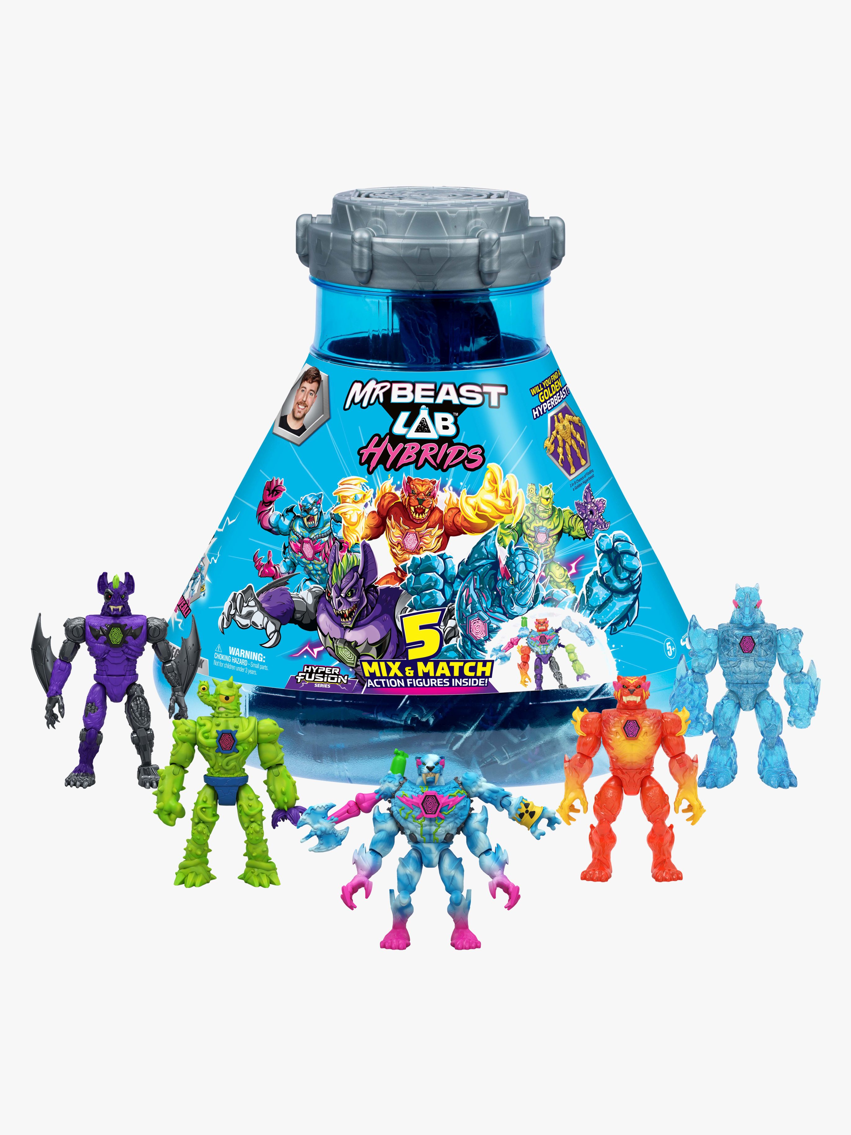 MrBeast Lab Figurer Hybrids Hyper Fusion 5-pack