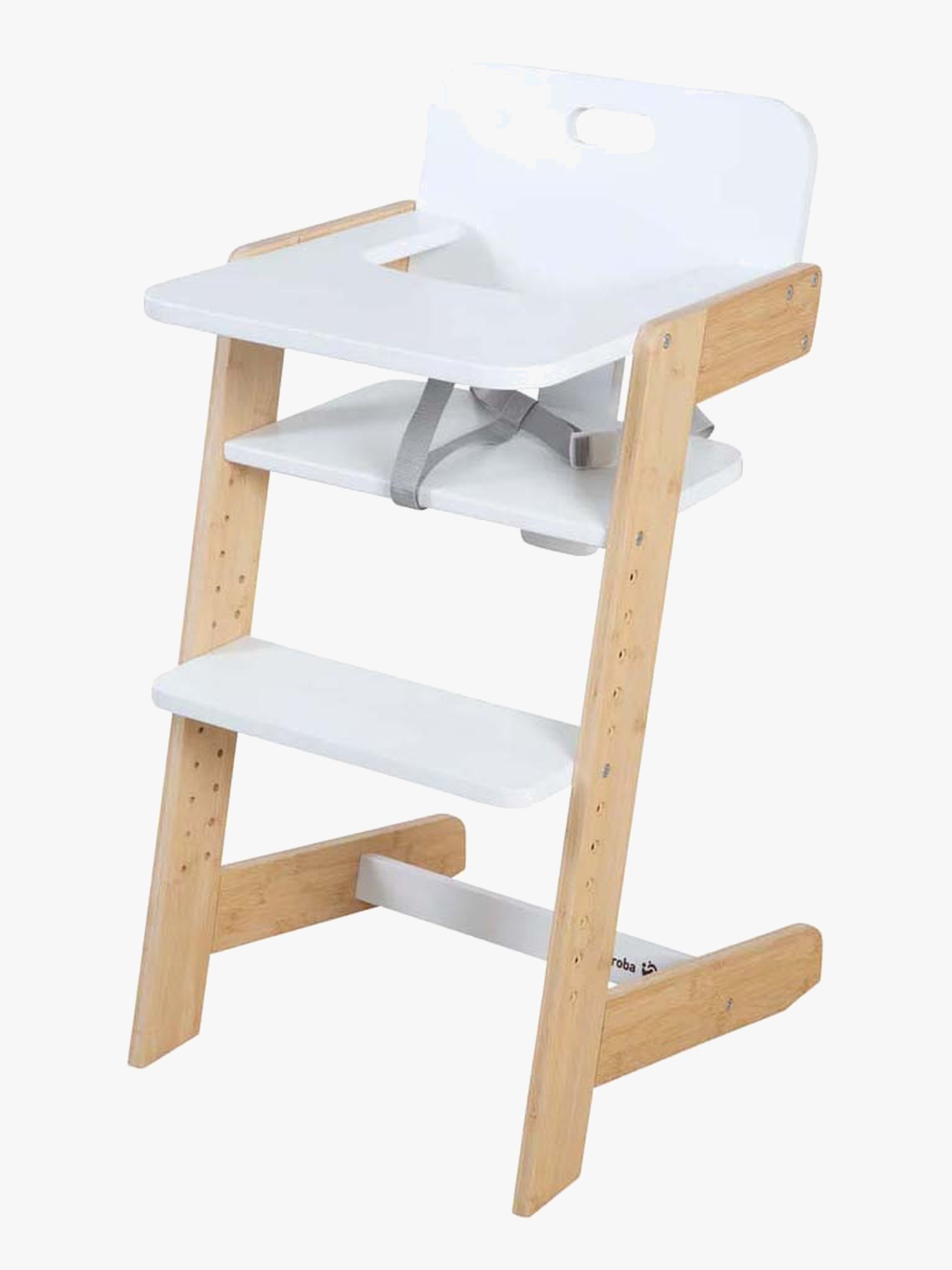 Roba Nature Up Matstol, White/Bamboo