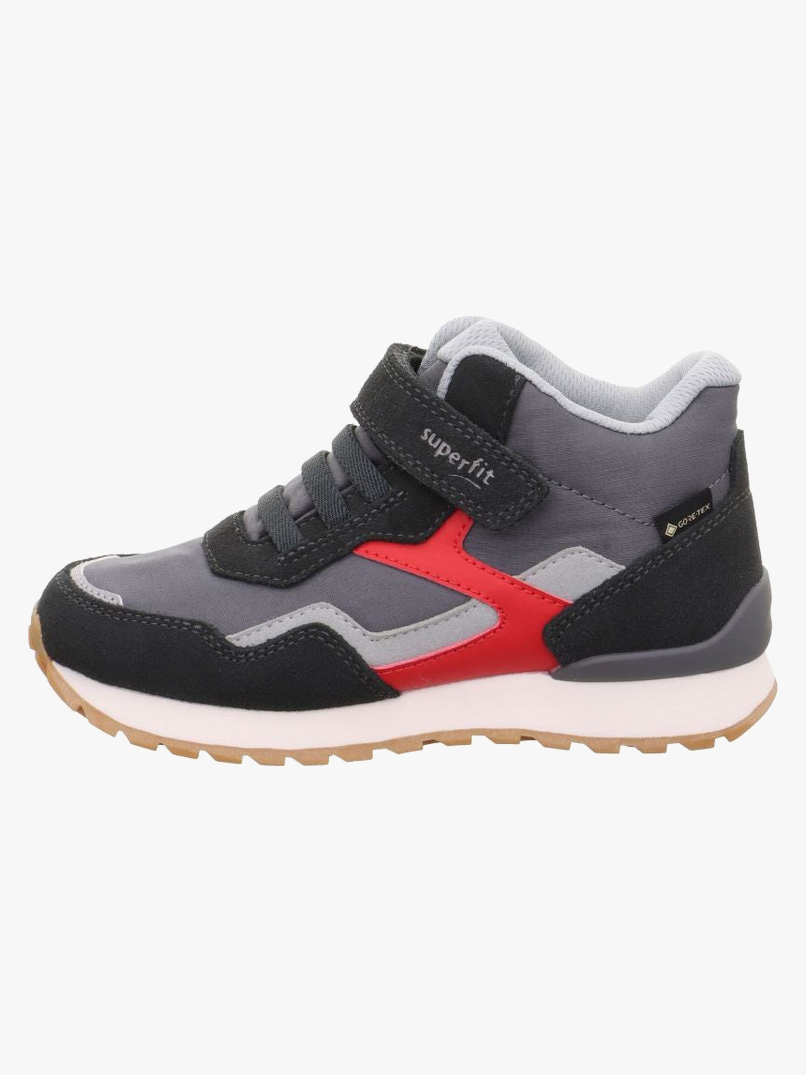 Superfit Dash Mid GTX Sneakers, Grey/Red, 25