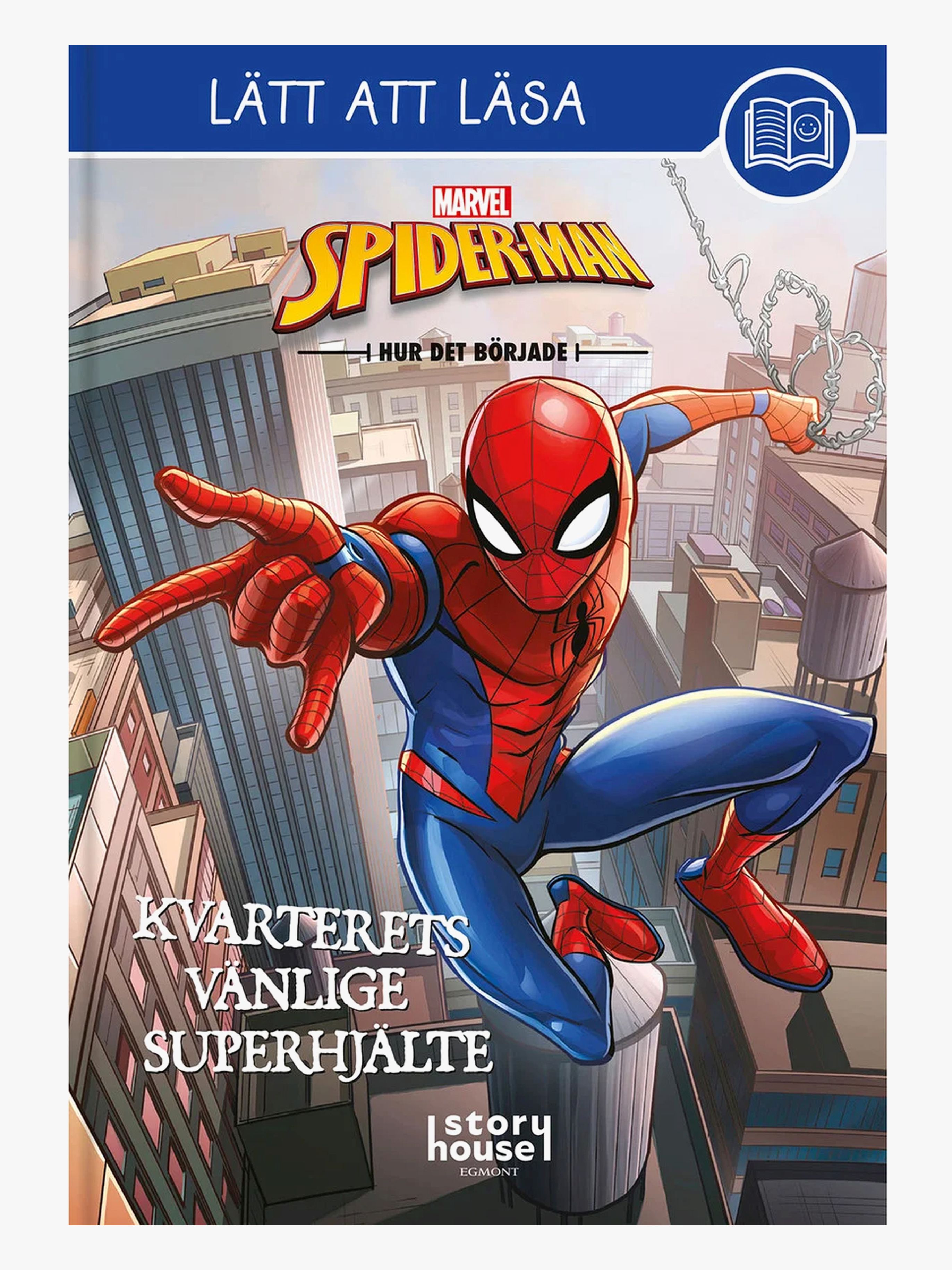 Marvel Spider-Man Lätt Att Läsa Kvarterets Vänlige Superhjälte