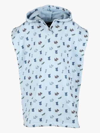 Lindberg Ljusvåg Poncho Handduk, Blue/Light Blue
