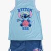 Disney Stitch Linne & Shorts Sport Set, Blå