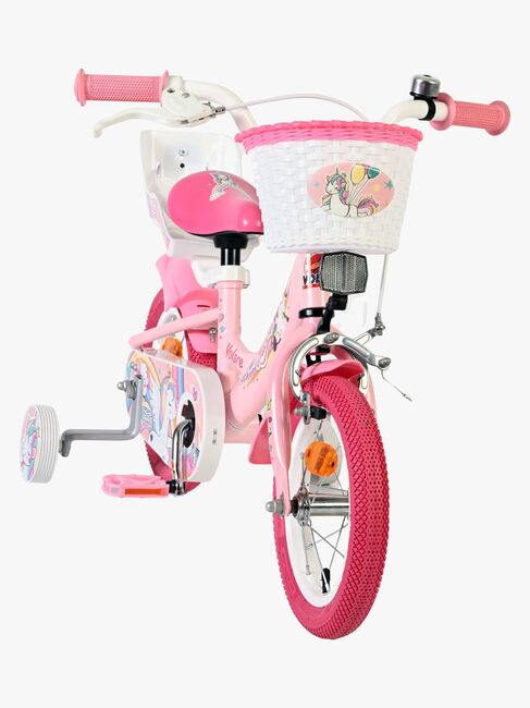 Volare Unicorn Cykel 12 Tum, Rosa