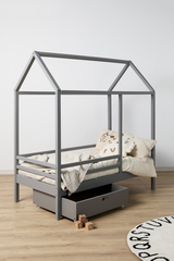 Minitude Nordic JAX Hussäng 70x140 inkl. Låda, Grå