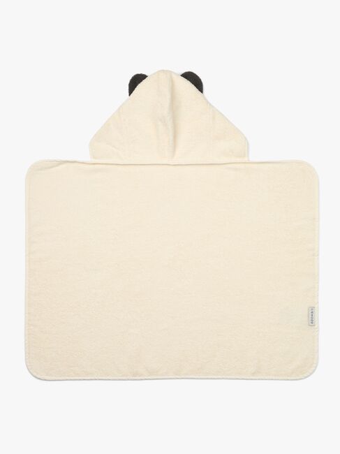 LIEWOOD Vilas Panda Handduk med Huva, Creme de la creme