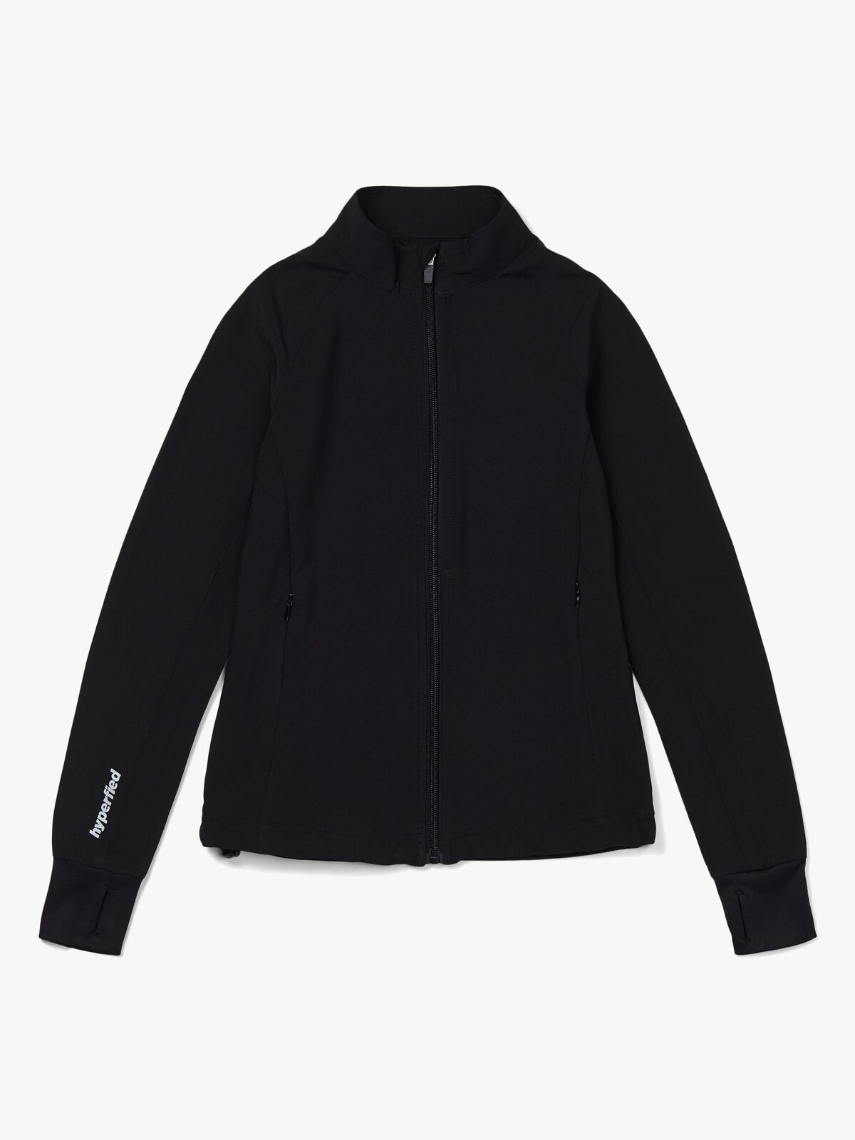 Hyperfied Zipped Running Jacket, Anthracite