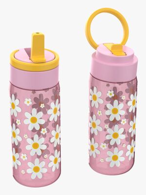 LunchBuddies Daisy Vattenflaska 600 ml, Pink