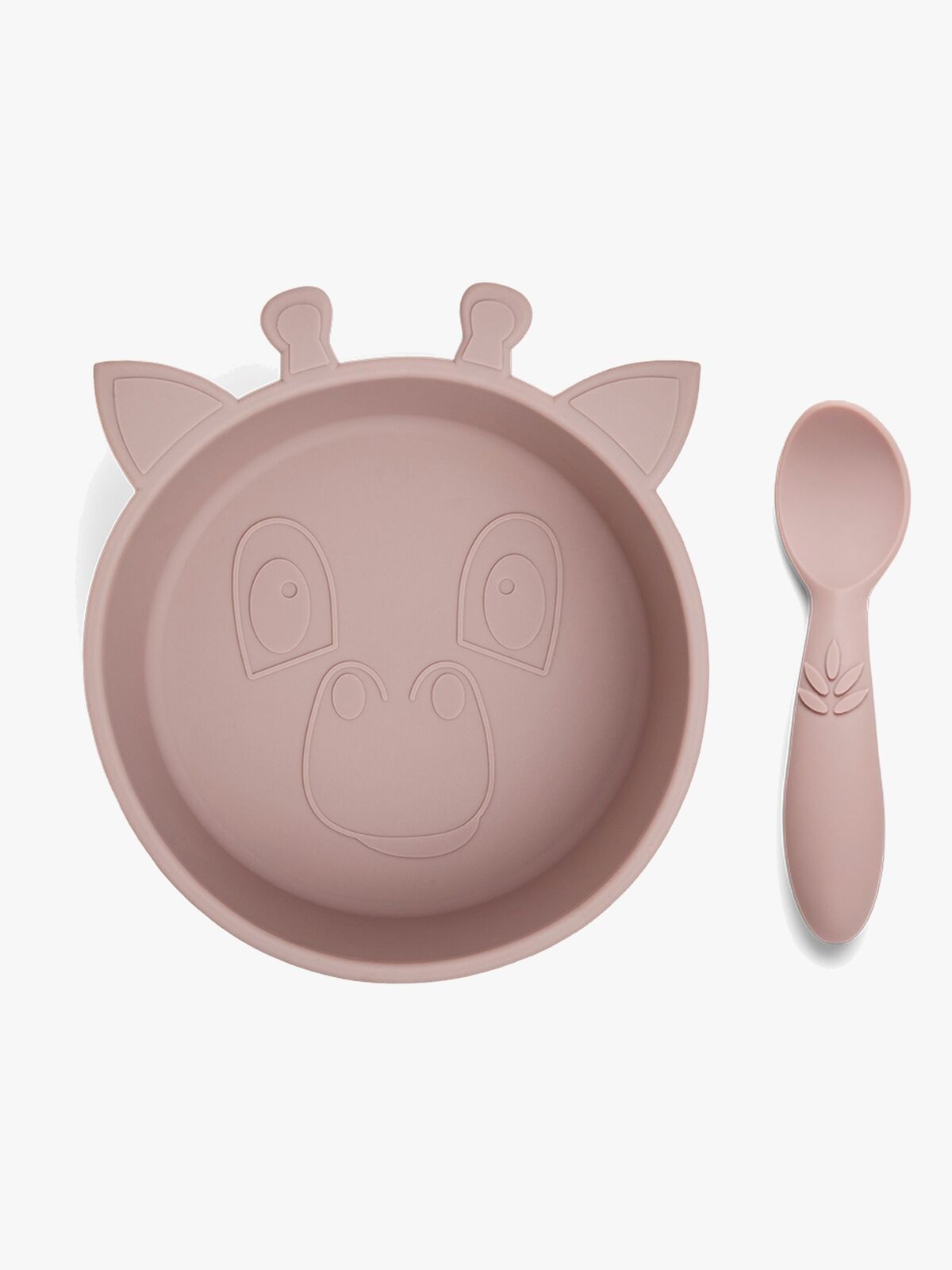 nuuroo Elia Giraff Tallriksset 2-Pack Silikon, Woodrose