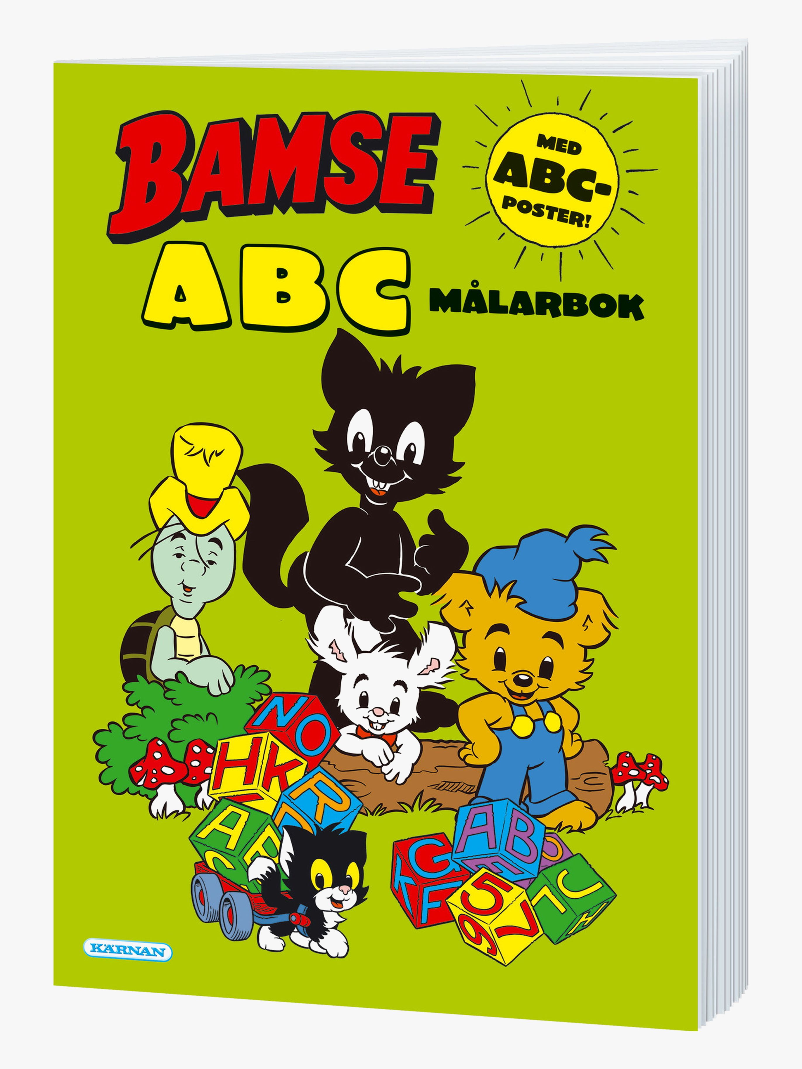 Egmont Kärnan Bamse Målarbok ABC Med Poster