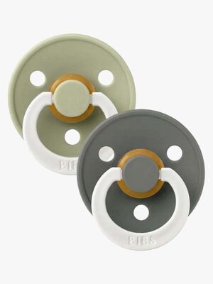 BIBS Colour Sut 2-pak Latex Str. 2, Sage/Pine GLOW