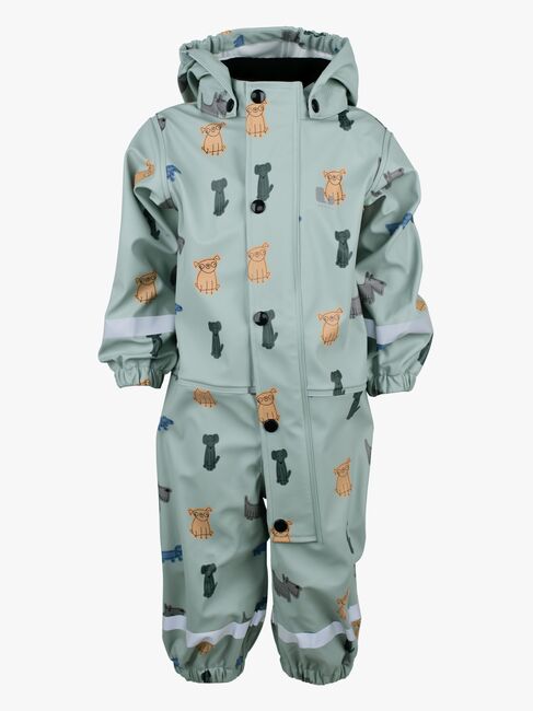 Lindberg Vattholma Regnoverall, Grön/Grå