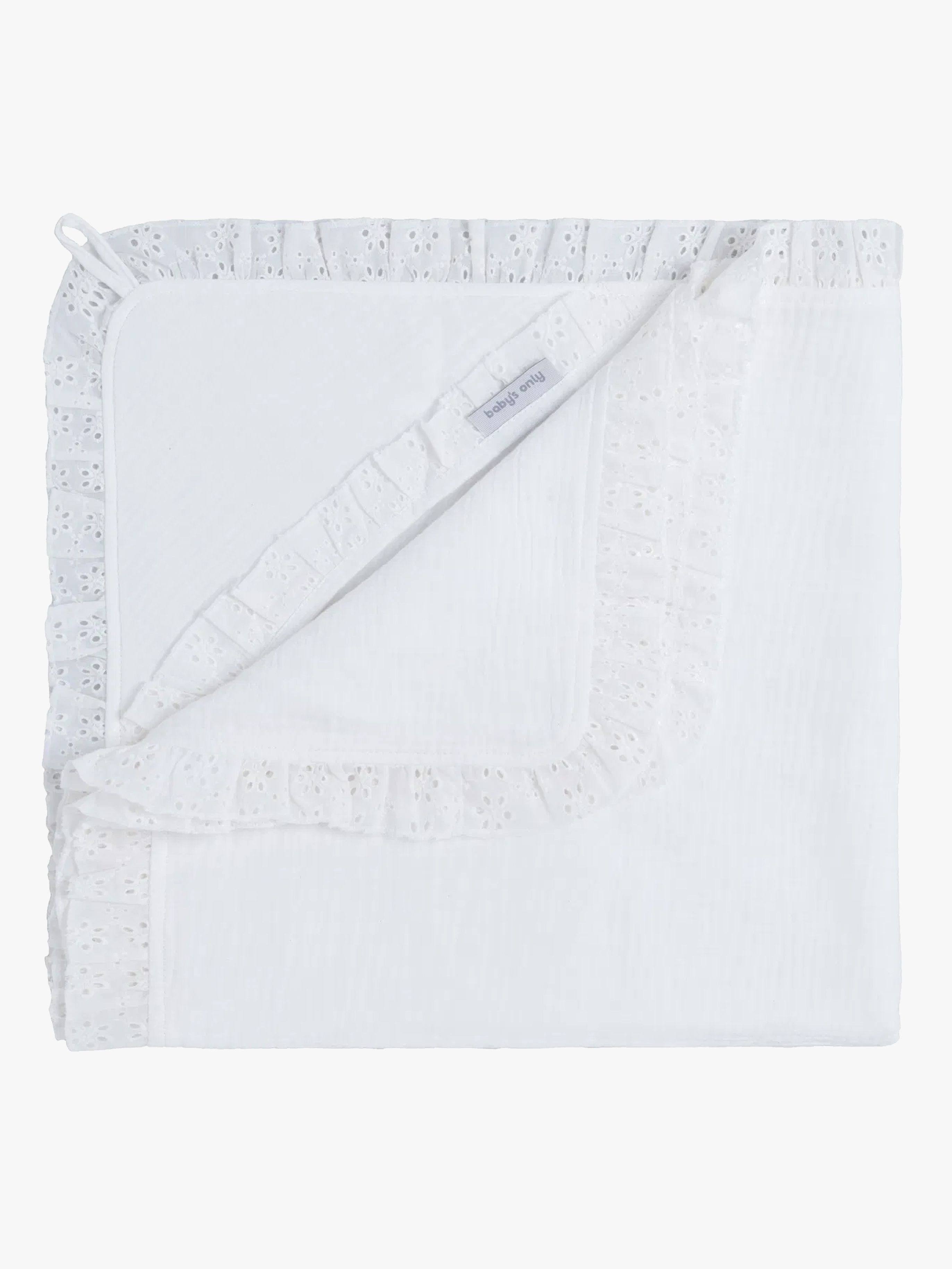 Baby's Only Hooded Baby Filt Calm, White