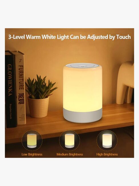 Lippa Colorful Touch Nattlampa, Vit