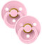 BIBS Napp Colour 2-pack Latex Storlek 1, Baby Pink