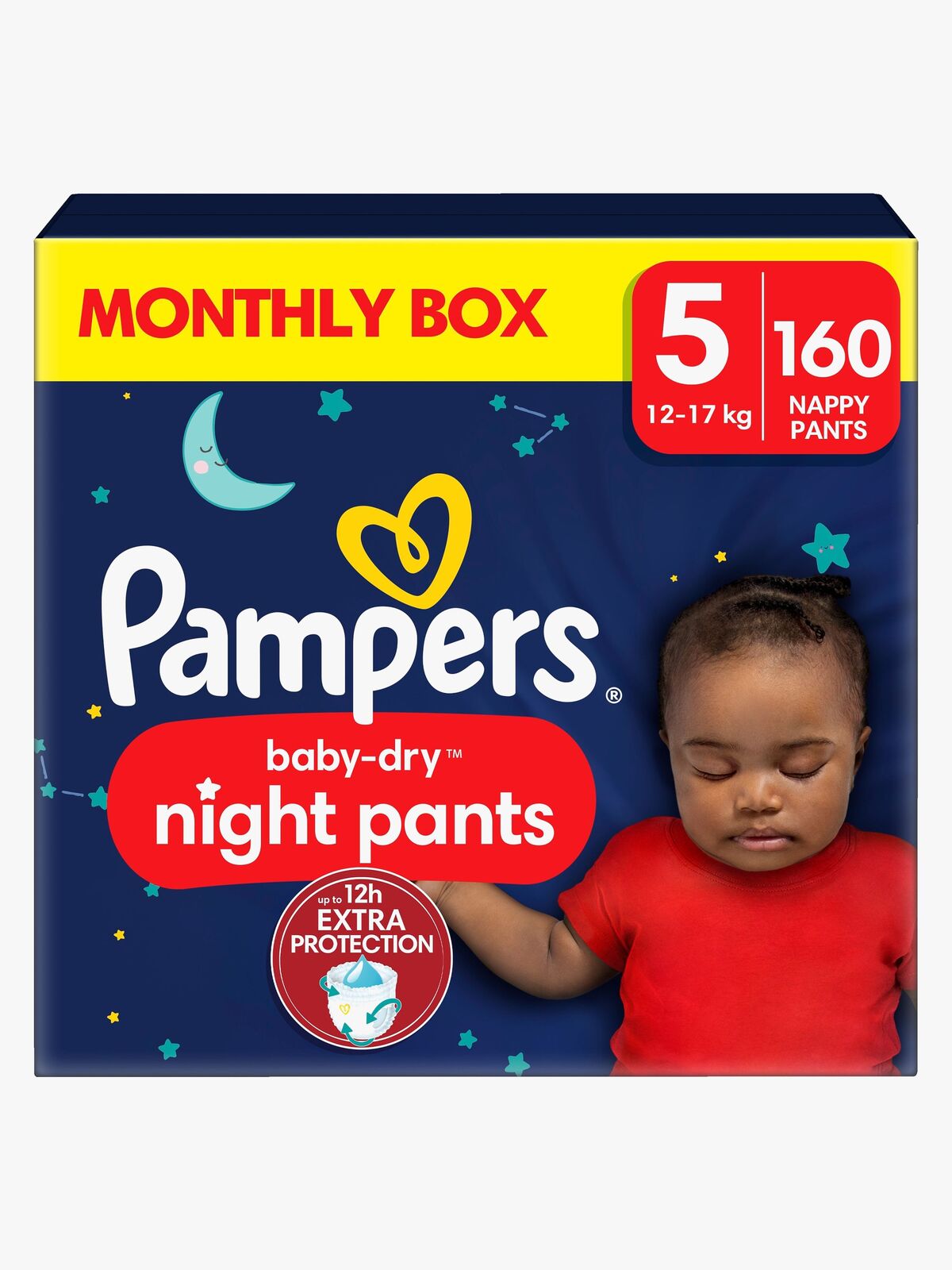 Pampers Baby Dry Night Pants Blöjor Stl 5 12–17 kg 160-pack