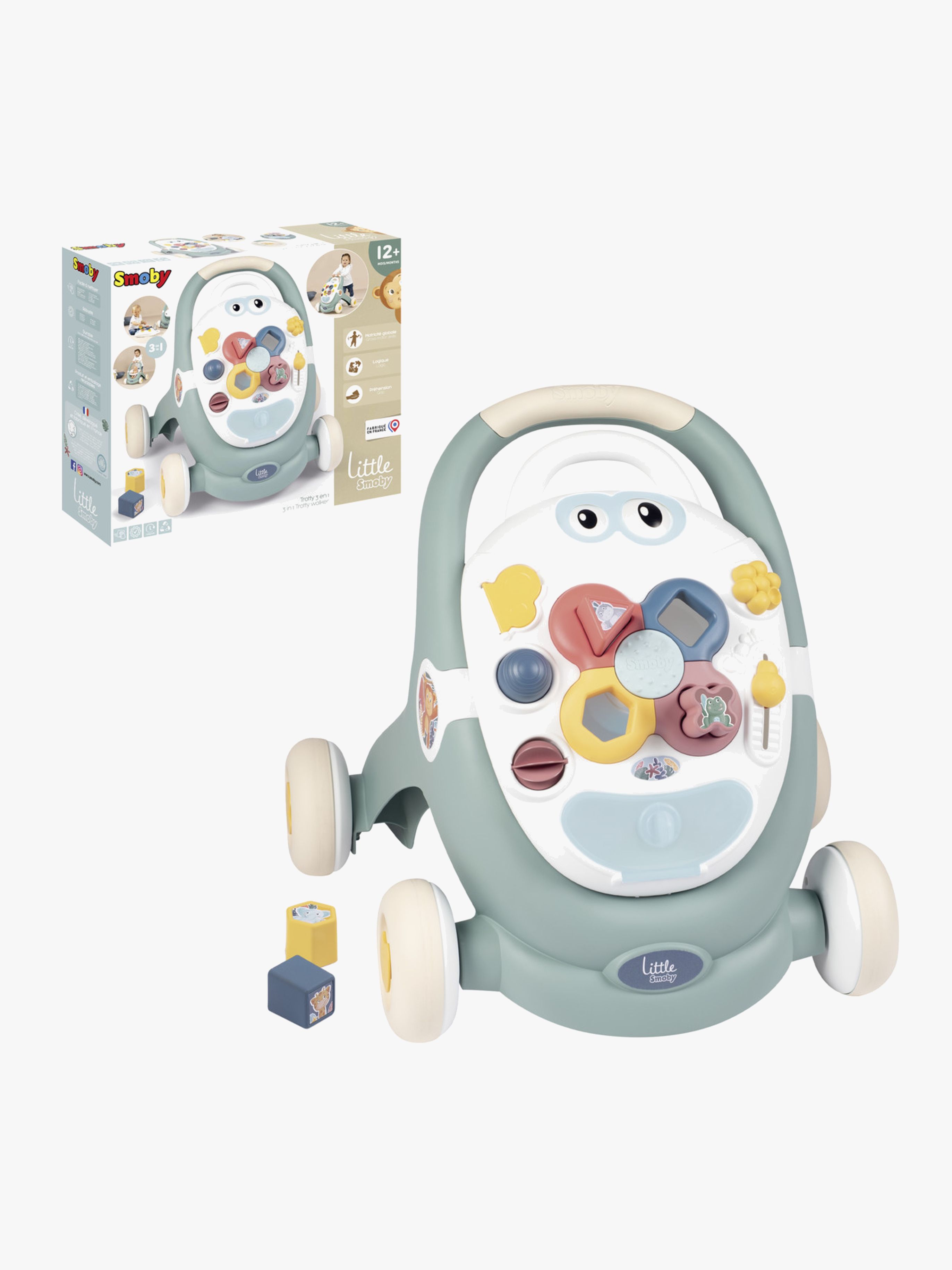 Smoby Lära-gå-vagn 3-in-1
