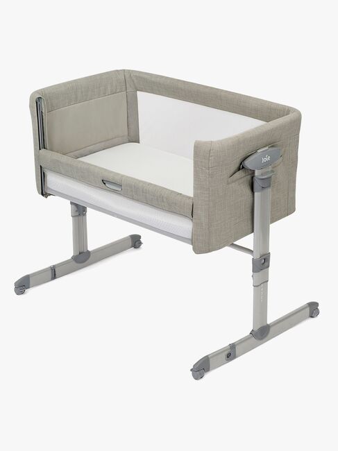 Joie Roomie Glide Bedside Crib och Resesäng, Almond
