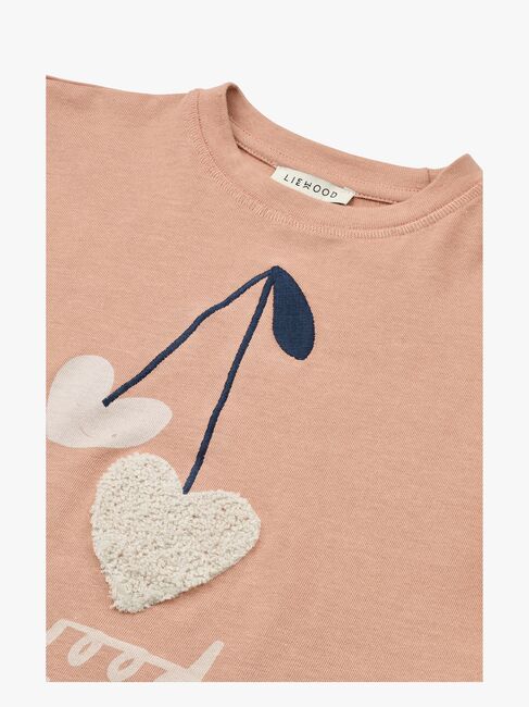 LIEWOOD Tyler Placement T-shirt, Sweetshearts/Pale Tuscany