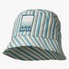 Wheat Tilo Badge Bucket-hatt, Aqua Stripe