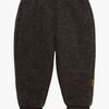 Mikk-Line Ullfleecebyxor Baby, Dark Brown Melange