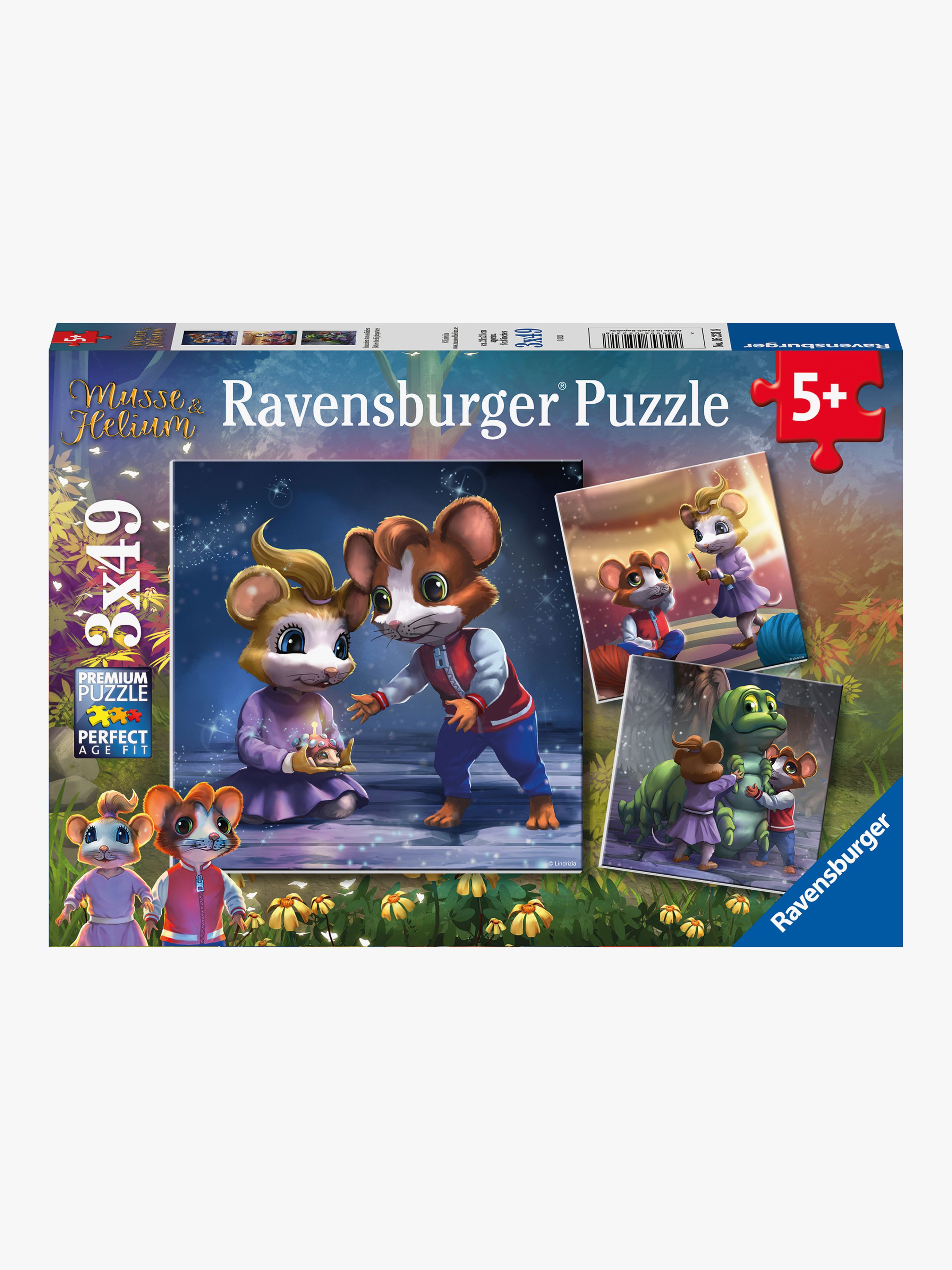 Ravensburger Pussel Musse &  Helium 3X49 Bitar