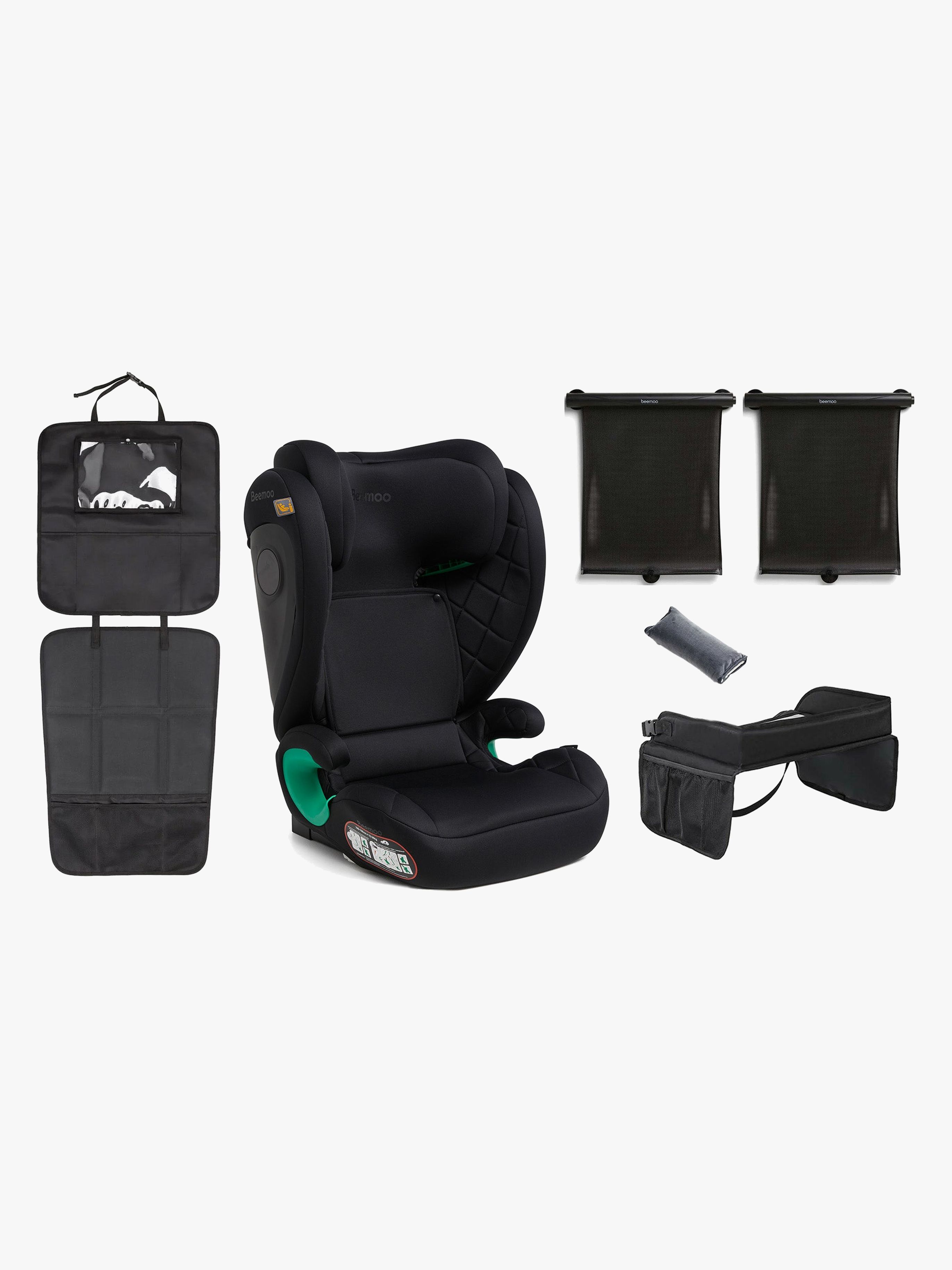 Beemoo Range i-Size Bältesstol Inkl. Tillbehör Black Stone