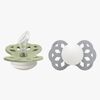 BIBS Infinity Nappar 2-Pack Silikon Stl 1 Anatomisk, Sage GLOW/Cloud GLOW