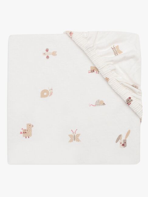 Jollein Dra-på-lakan 60x120, Animal Friends