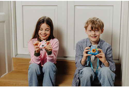 MiniLens Digitalkamera Dinosaurie, Blå