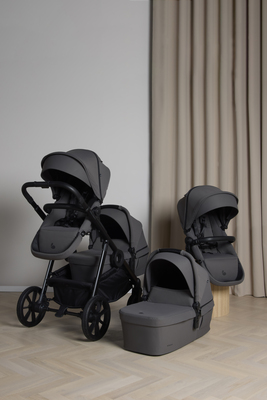Beemoo Pro Multi 2 Zwillingswagen, Mocha Grey