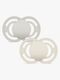 MAM Perfect Napp Silikon 2-Pack 6-16m, Neutral