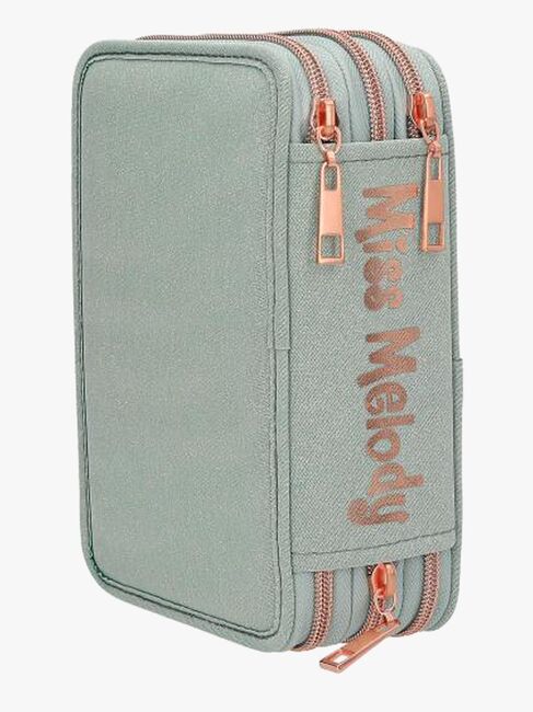 MissMelody Trippelpennfodral Romantic Fields, Grön