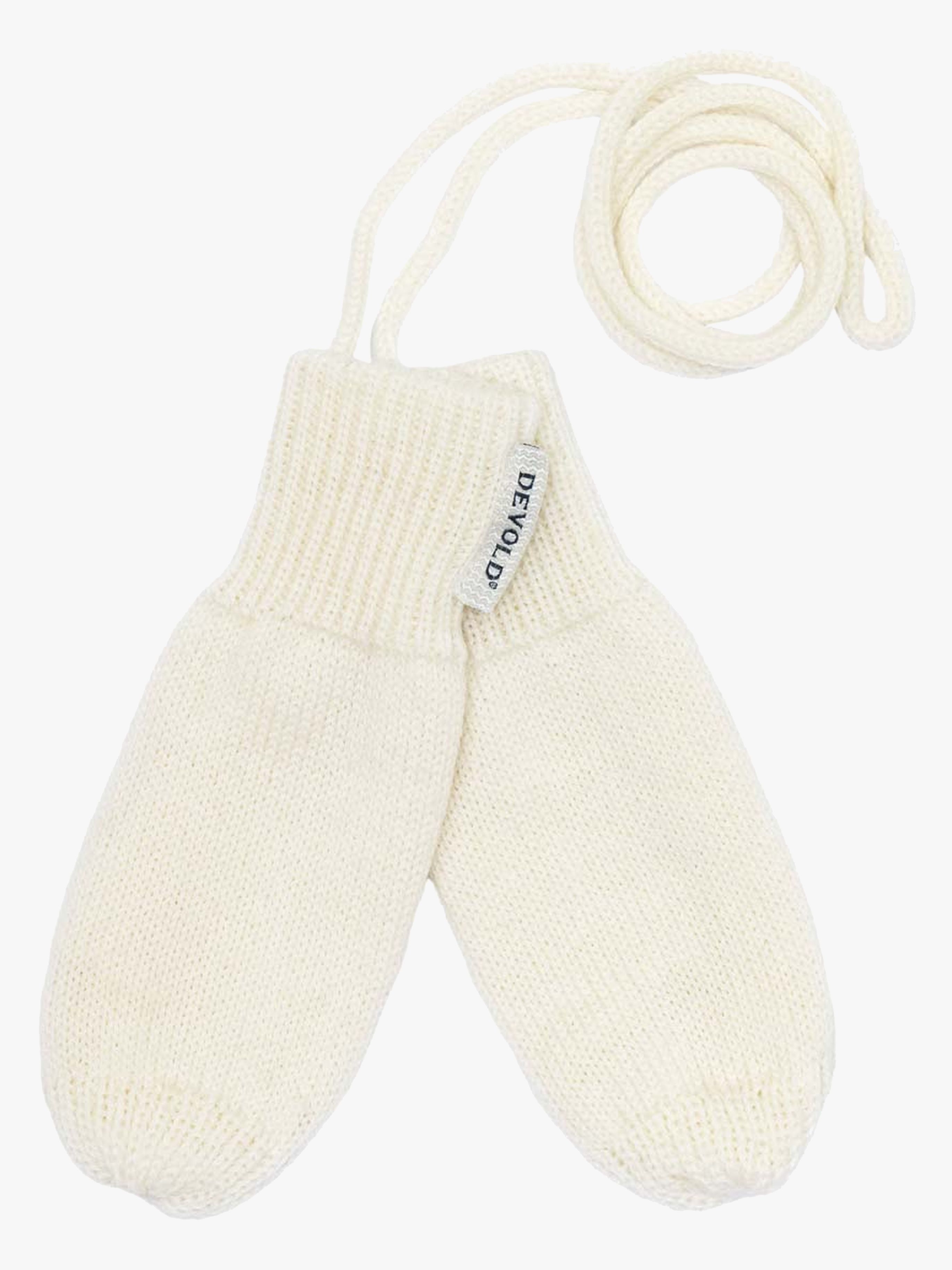 Devold HILDRE MERINO MITTEN BABY Vantar, Offwhite