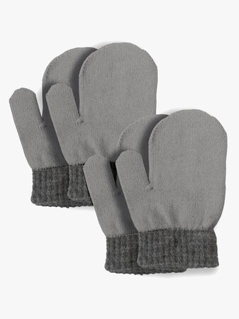 Lindberg Sundsvall Vantar Ullmix 2-Pack, Grey/Anth