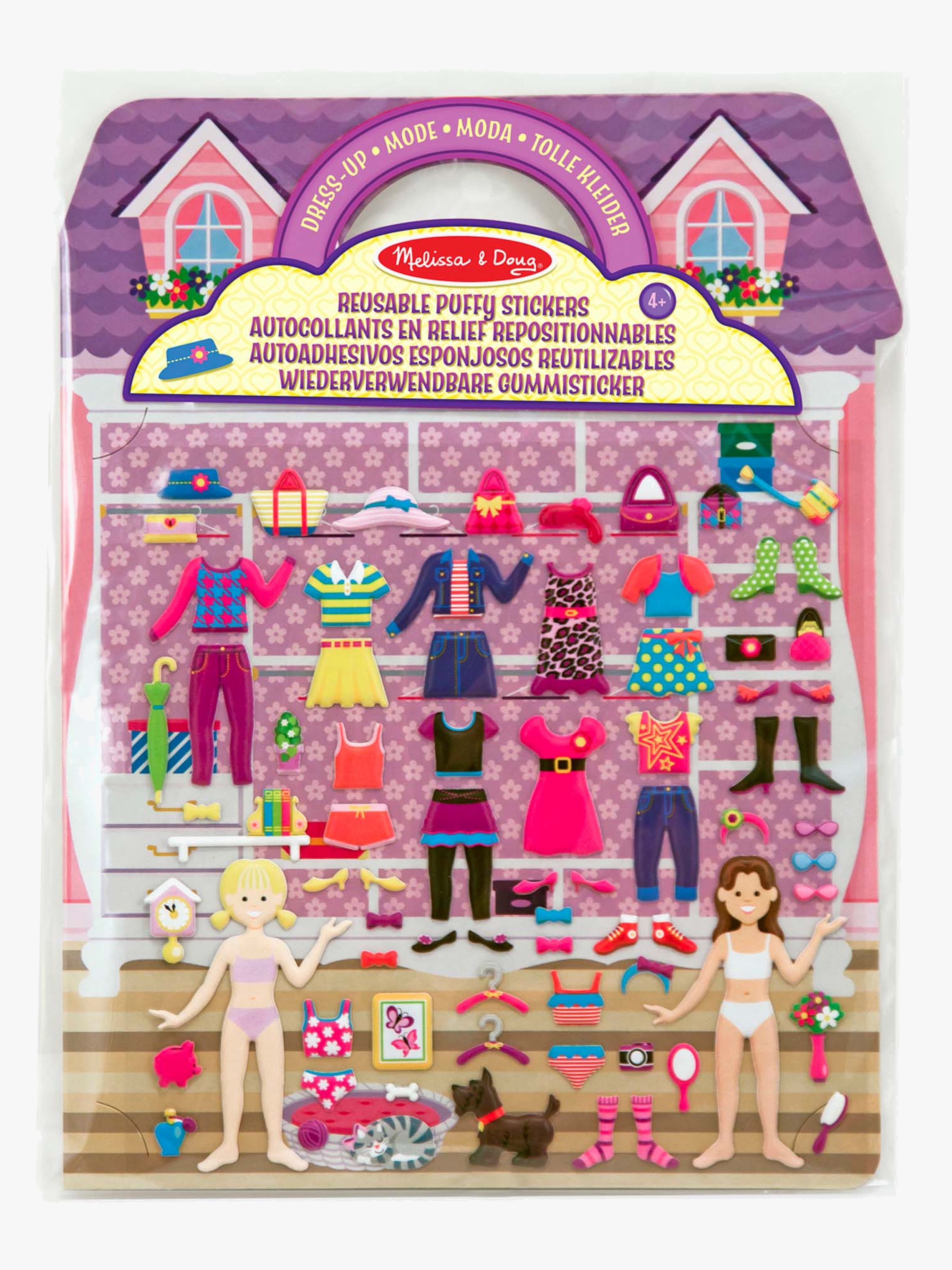 Melissa &  Doug Återanvändningsbart Klistermärkeset Dress-Up