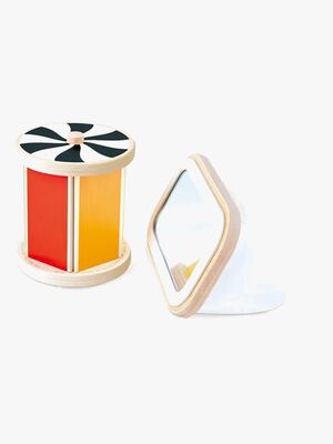 Hape Aktivitetsleksak Snurrande Trumma med Spegel