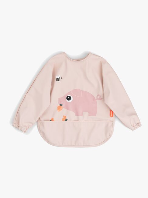 Done By Deer Tiny Farm  Långärmad Haklapp med Ficka, Powder