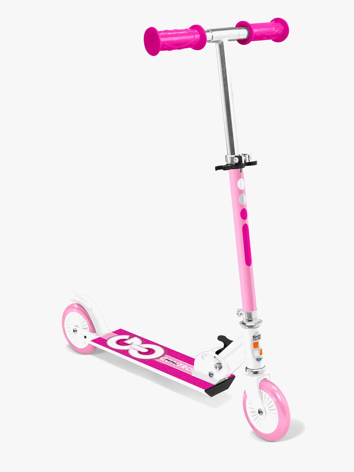 Skids Control Hopfällbar Sparkcykel, Rosa