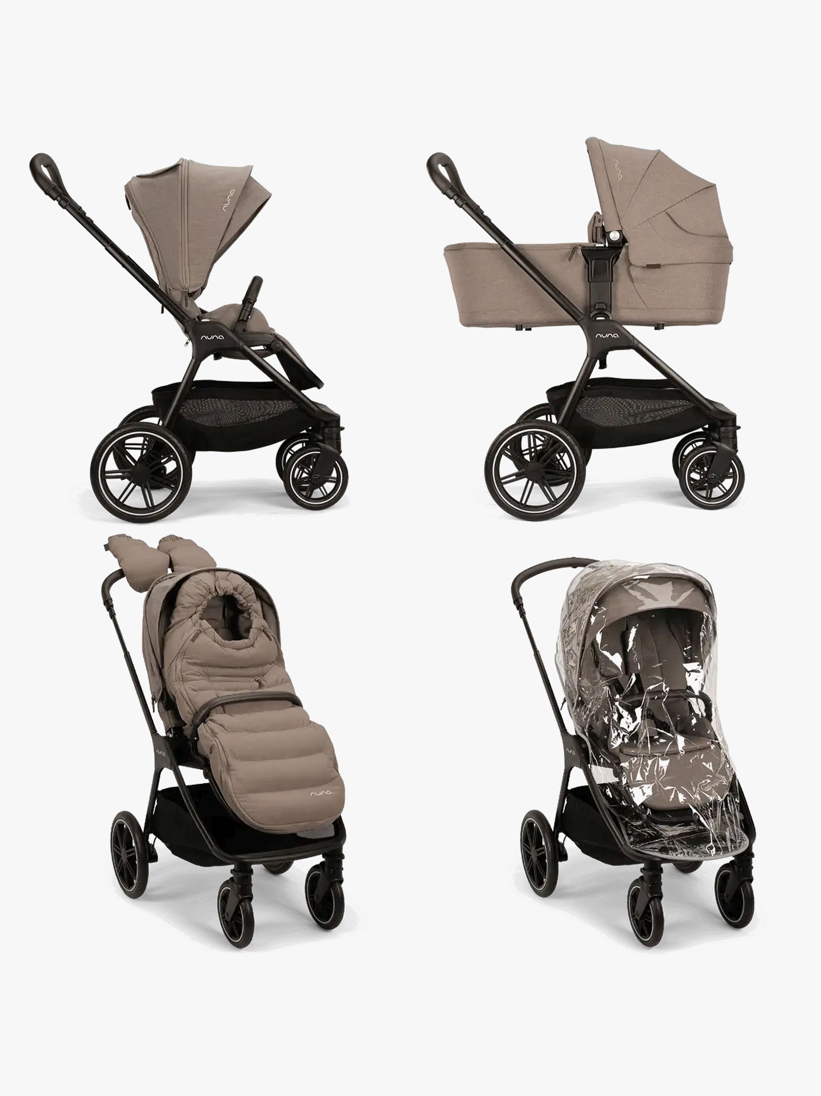 Nuna TRIV LX Duovagn med All-Season Set, Cedar