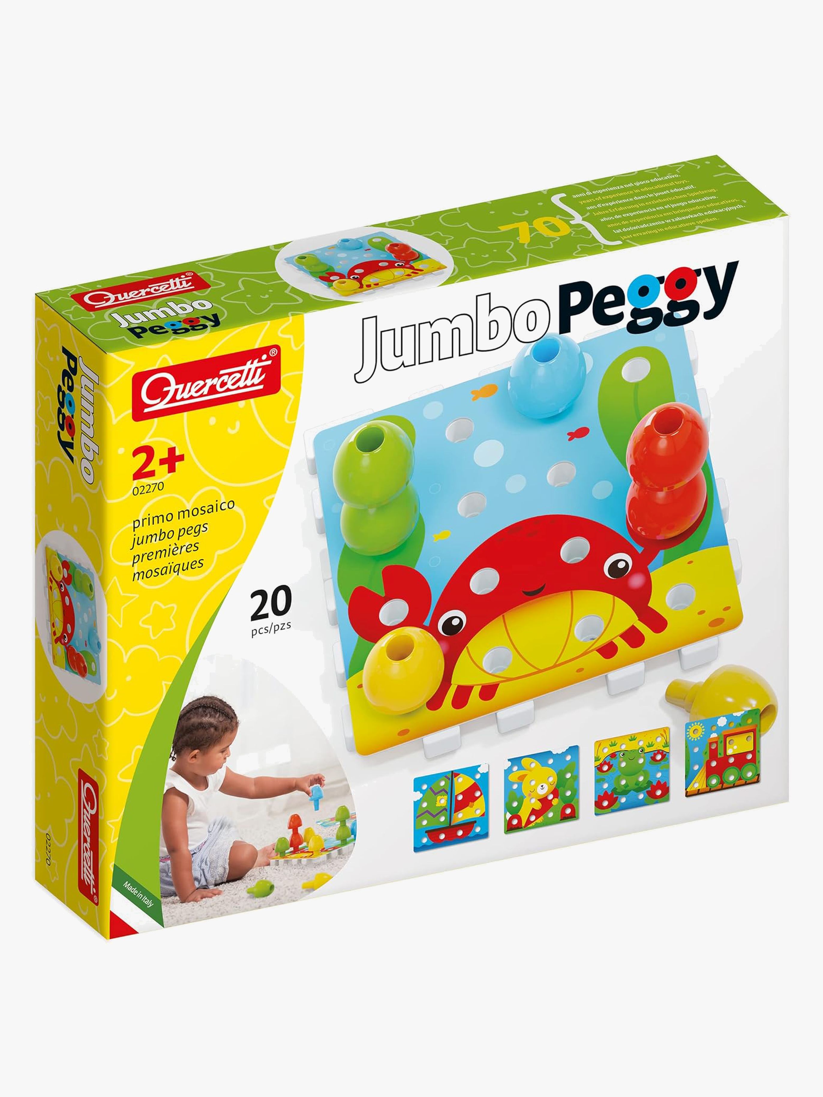 Quercetti Pegart Jumbo Peggy Stapelleksak