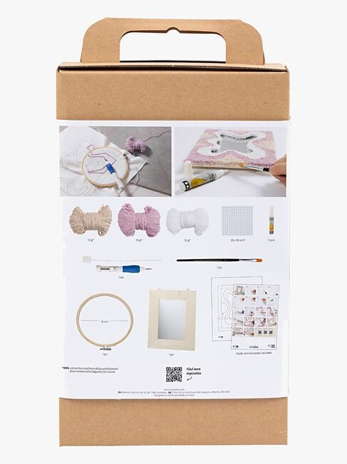 Creativ Company Pysselset Broderi Spegel med Pastellfärger
