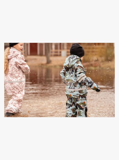 Lindberg Lekhyttan Fodrat Regnställ, Light Blue/Brown