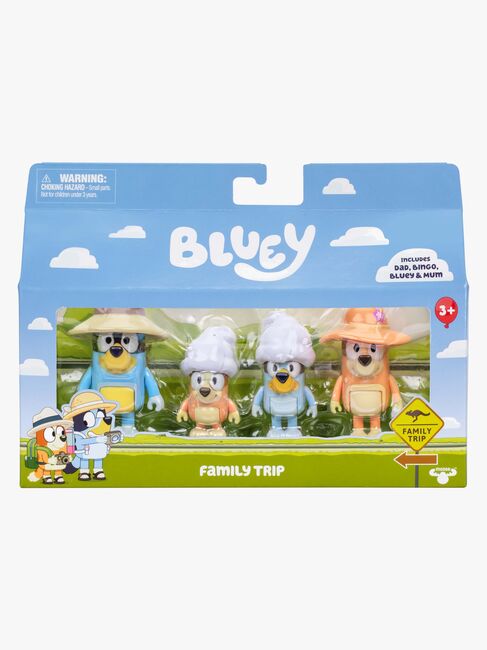 Bluey Figurset Familjesemester 4-Pack
