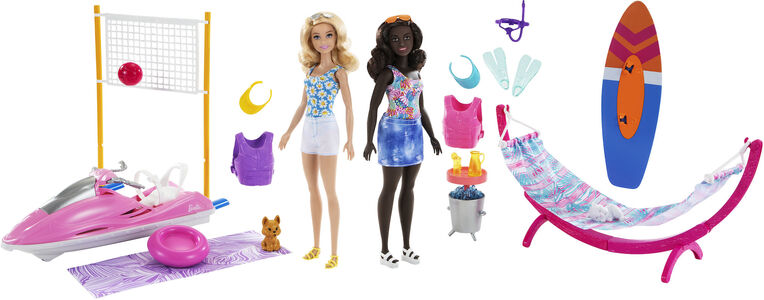 Barbie  Beach Friends Dockor och Tillbehör
