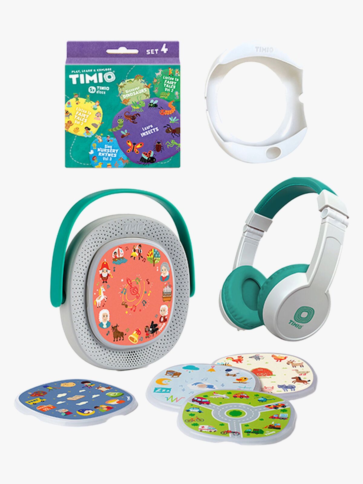 Timio Tillbehör och Skivpaket Ramsor, Sagor, Insekter & Dinosaurier