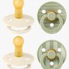 BIBS Studio Colour Napp 4-Pack Latex Stl 2, Pin Ivory Vanilla/Pin Sage