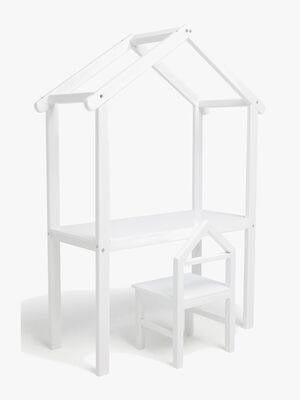 JLY  Haus Schreibtisch mit Stuhl, Weiß