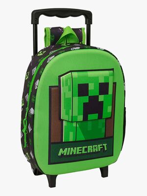 Minecraft 3D Trolley Rucksack 9L , Grün